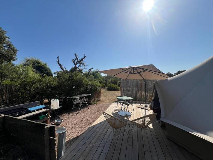 Tente pour 3 personnes, avec jardin, animaux acceptés en Corse - 3