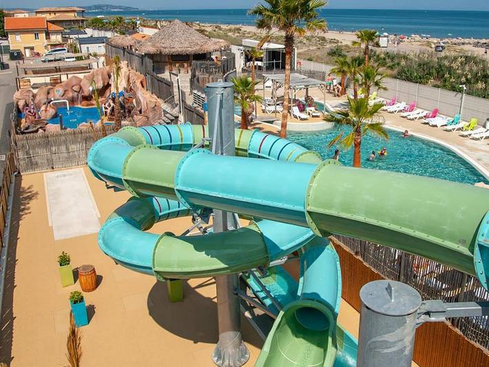 Camping für 4 Personen, mit Whirlpool und Kinderpool in Marseillan