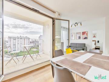 Gîte pour 6 personnes, avec balcon/terrasse et balcon, adapté aux familles dans Val-de-Marne