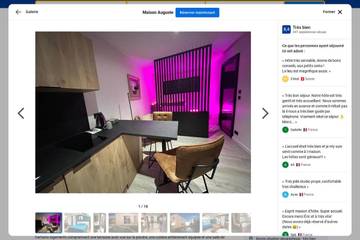 Gîte pour 2 personnes, avec piscine ainsi que vue et jardin à Meyzieu