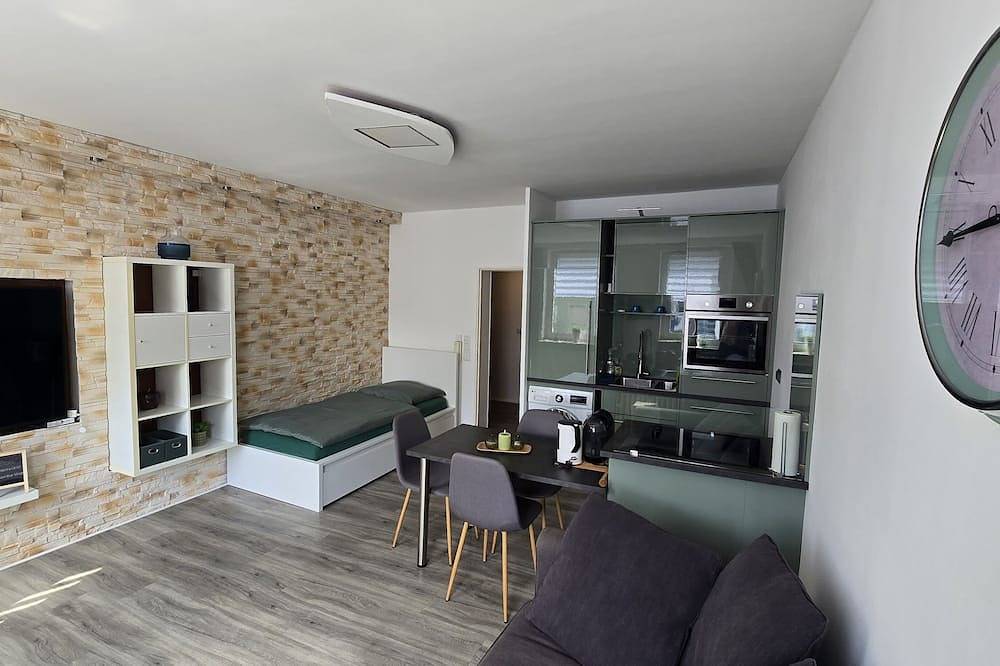 Appartement entier, Modern studio with a view of the Rhine in Homberg/Ruhrort/Baerl, Duisbourg