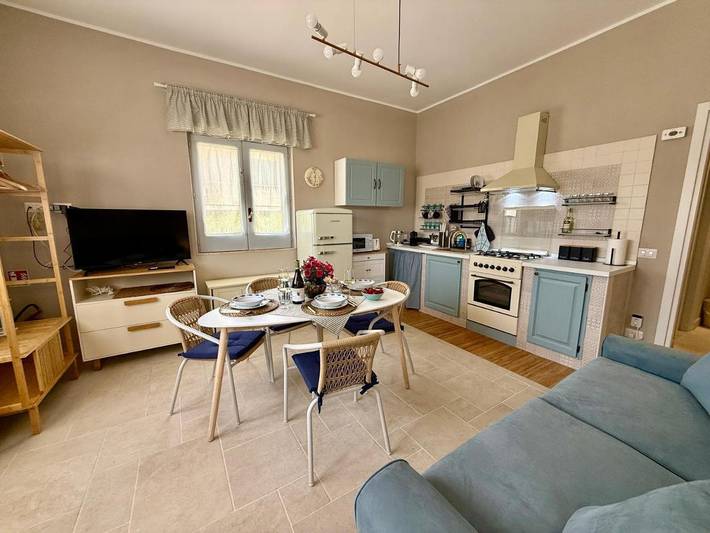 Ferienhaus für 4 Personen, mit Balkon und Terrasse sowie Ausblick