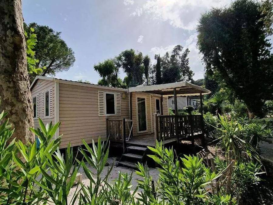 Camping La Provençale - Mobilheim 4 personen - Mobilheim Olivier 3 Zimmer 4 Personen Klimatisiert + Tv in Mandelieu-la-Napoule, Massif de l'Esterel