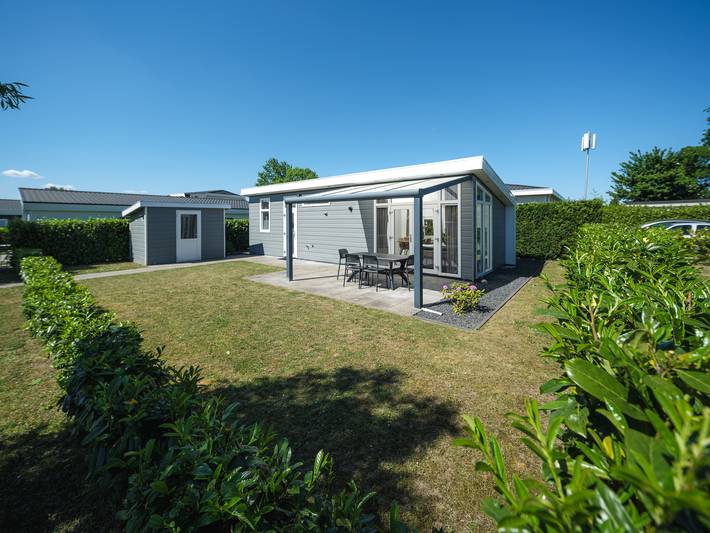 Lodge für 4 Personen, mit Terrasse und Garten in Lathum