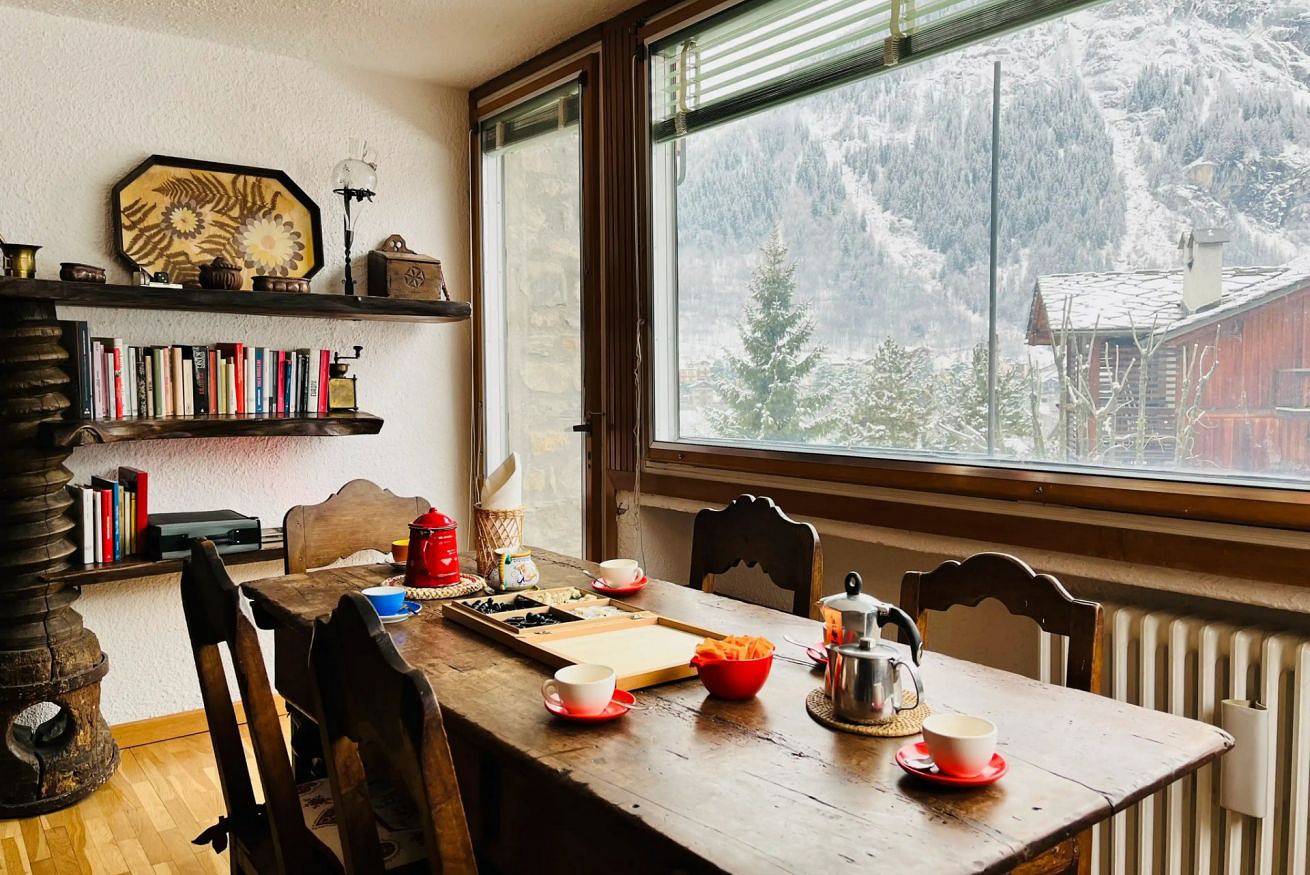 Appartement entier, Appartement de vacances pour 2 personnes avec balcon/terrasse in Courmayeur, Alpes valaisannes