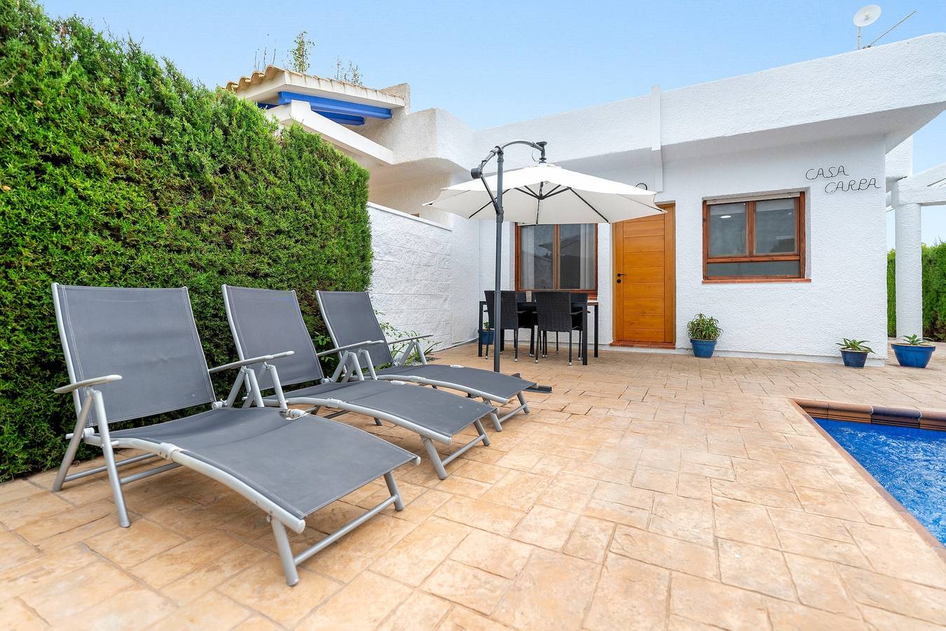 Maison de vacances 'Carpa' avec vue sur les montagnes, Wi-Fi et climatisation in Riumar, Delta de l'Ebre