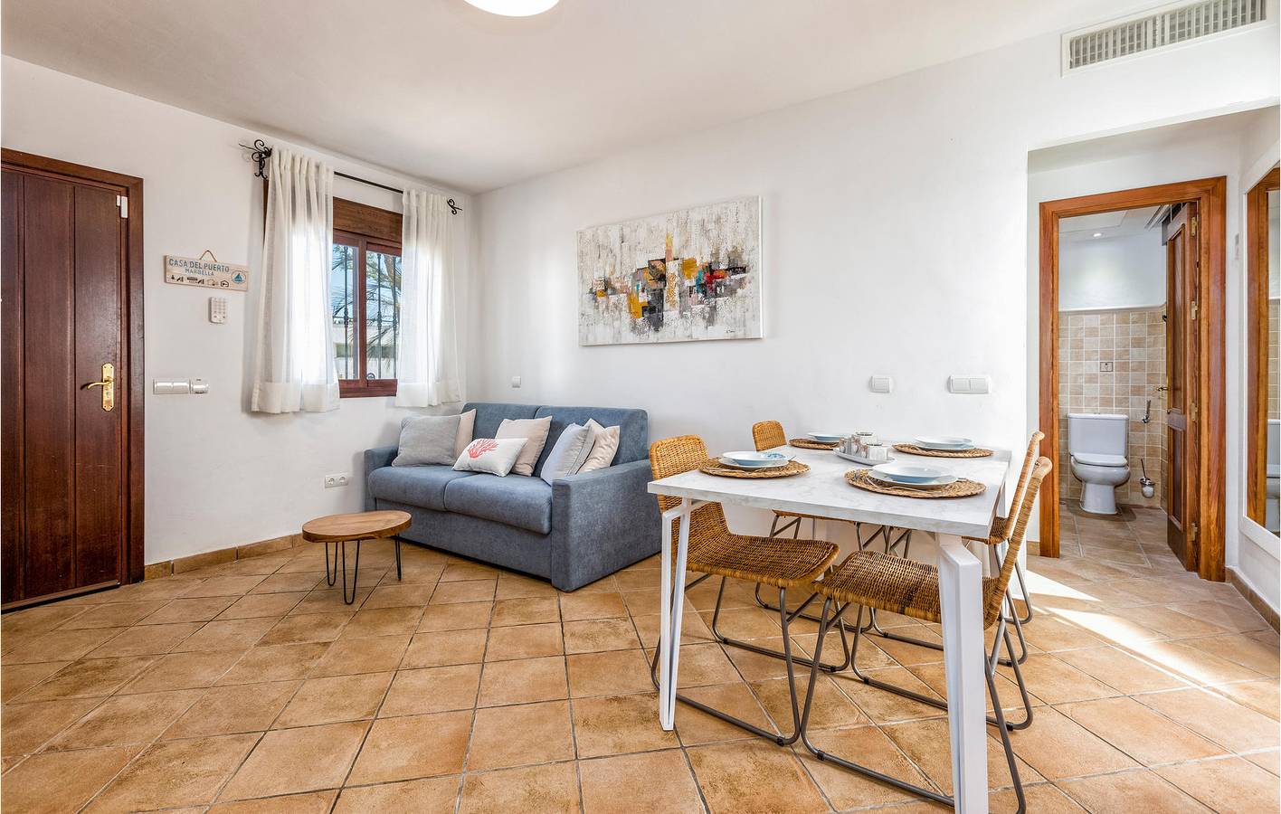 Wohnung mit Meerblick: 180qm, WiFi, AC, Terrasse in Marbella Ost, Marbella