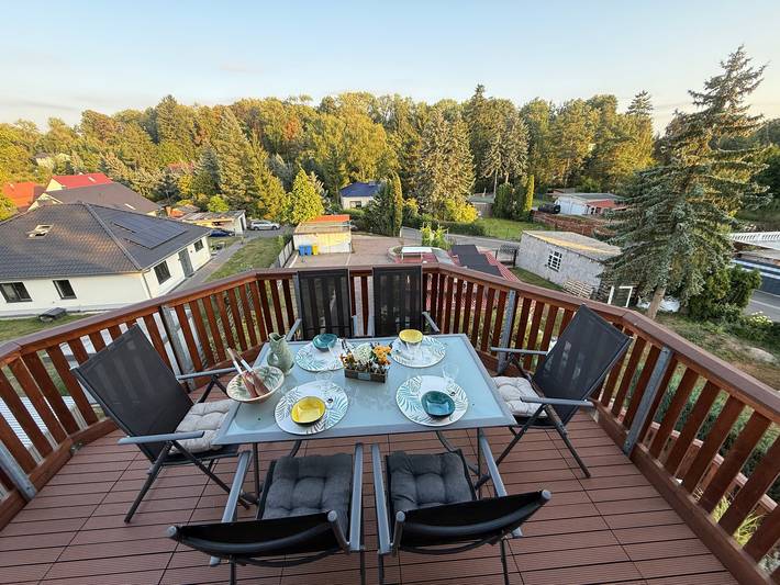 Ferienwohnung für 5 Personen, mit Balkon/Terrasse und Balkon, kinderfreundlich in Mühlhausen
