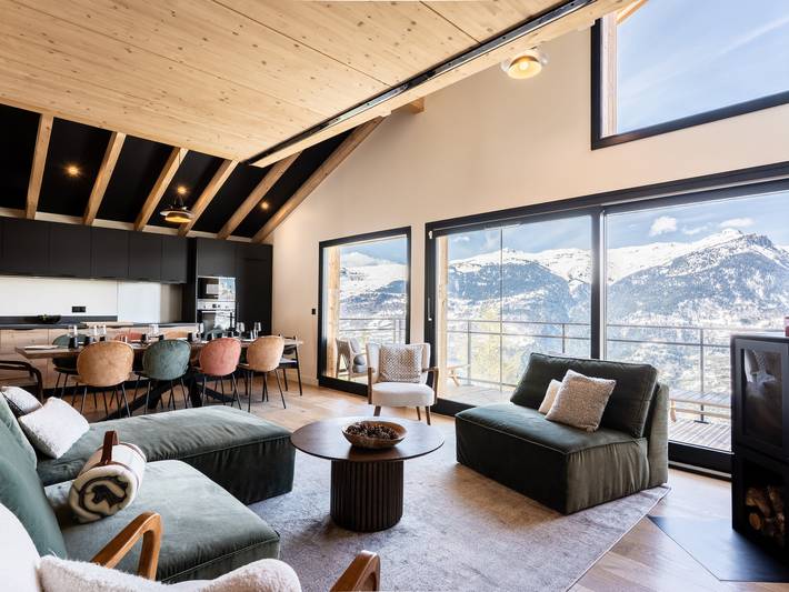 Gîte pour 12 personnes, avec terrasse et sauna dans Plagne Montalbert - 2