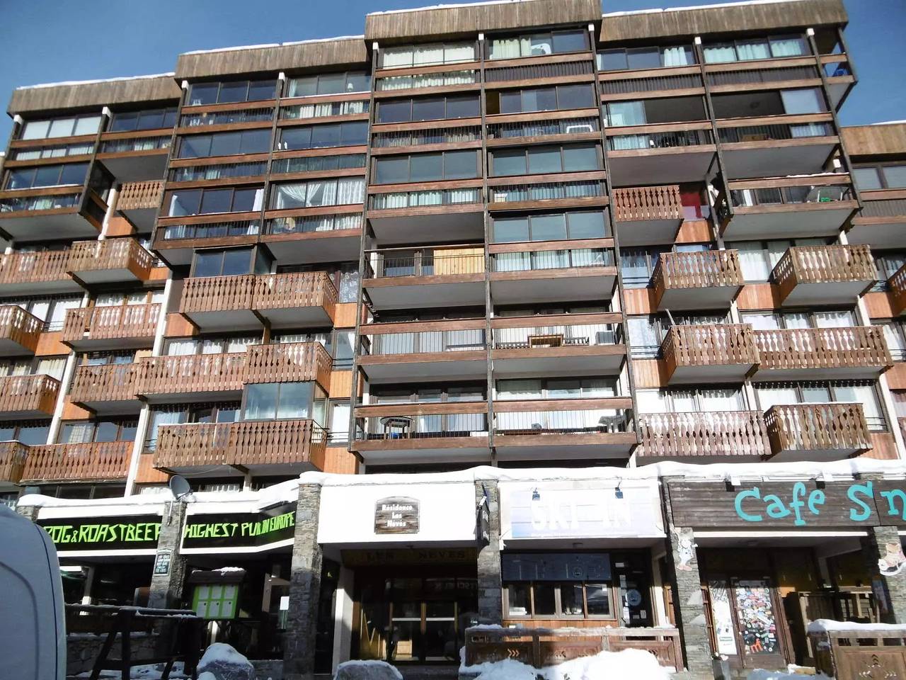 Entire studio, Val Thorens location: studio for 4 people in a young and lively area Les Neves in Val Thorens, Les Trois Vallées