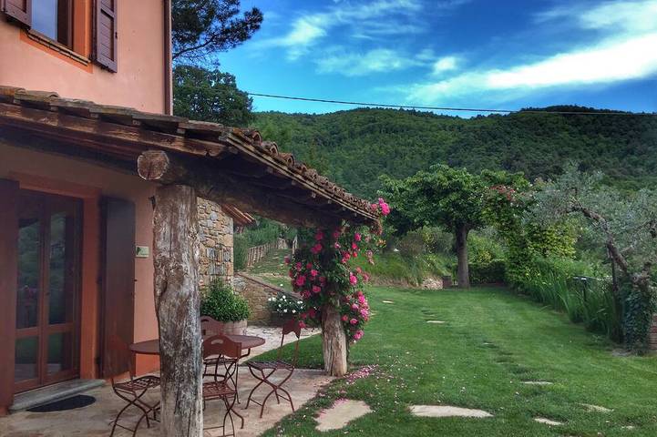 Maison de campagne pour 3 personnes, avec piscine et jardin - 1