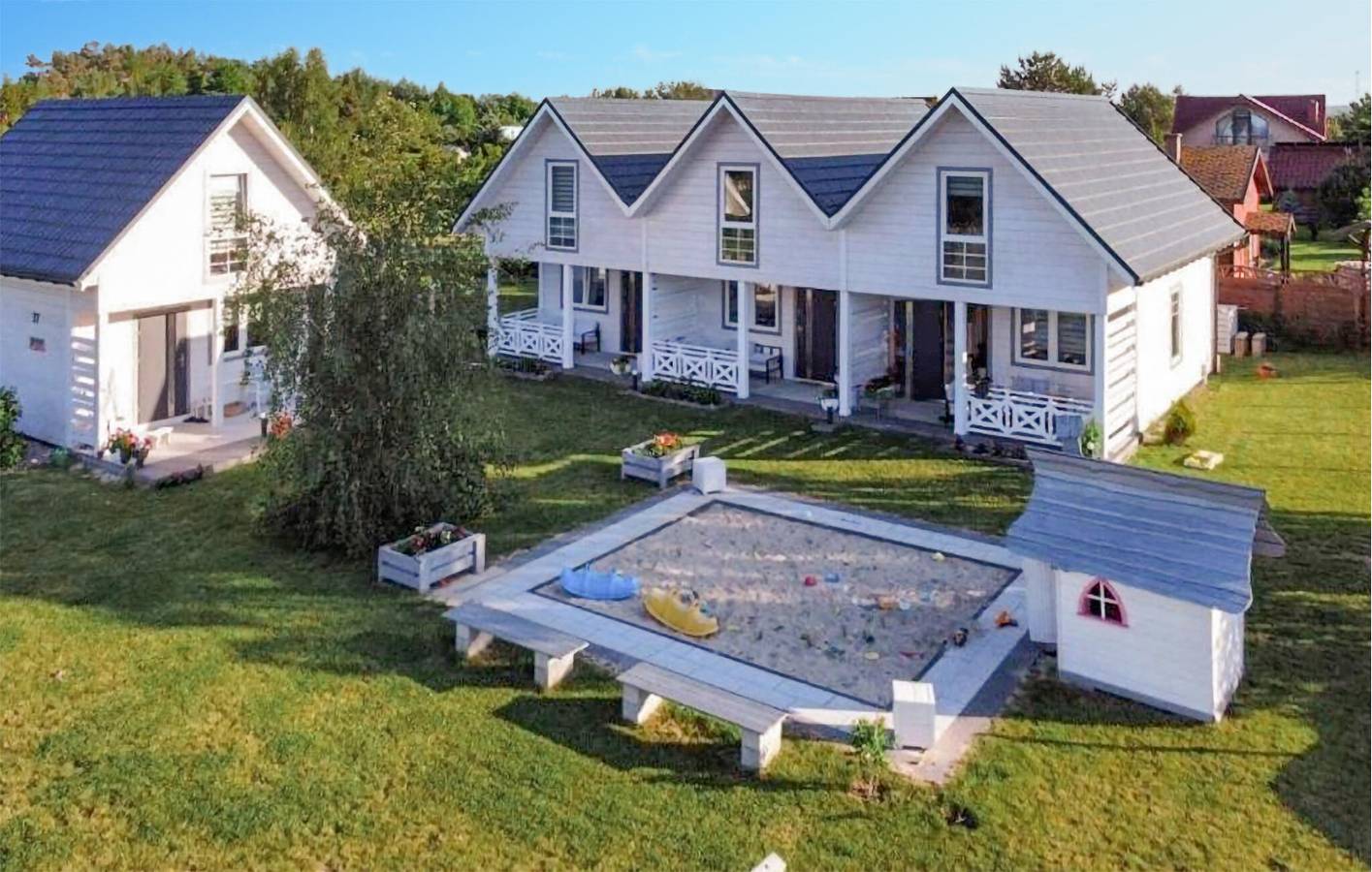 Ferienhaus für 6 Personen mit Terrasse in Kołczewo, Stettiner Haff