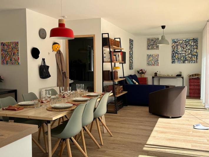 Maison de vacances pour 4 personnes, avec piscine ainsi que vue et terrasse