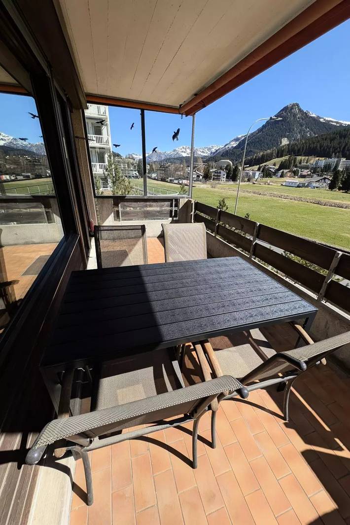 Ferienwohnung für 4 Personen, mit Sauna und Balkon, mit Haustier in Davos