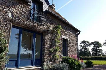 Gîte pour 4 personnes, avec balcon et jardin à Ruffiac