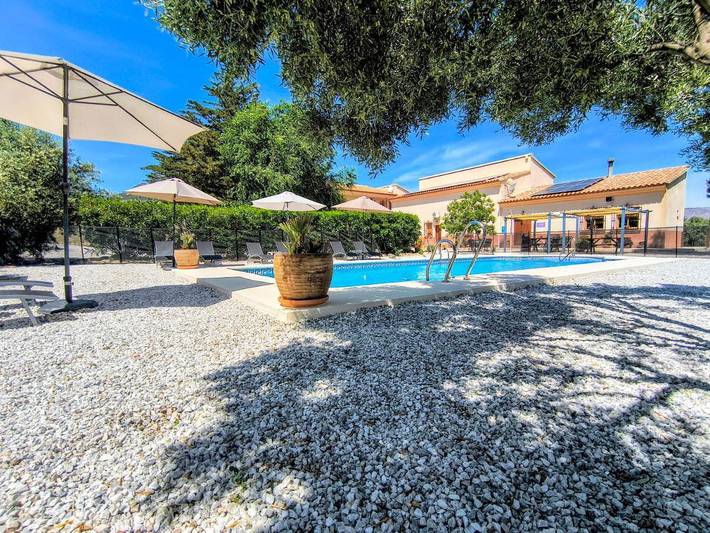 Ferienwohnung für 5 Personen, mit Pool und Garten sowie Ausblick - 1