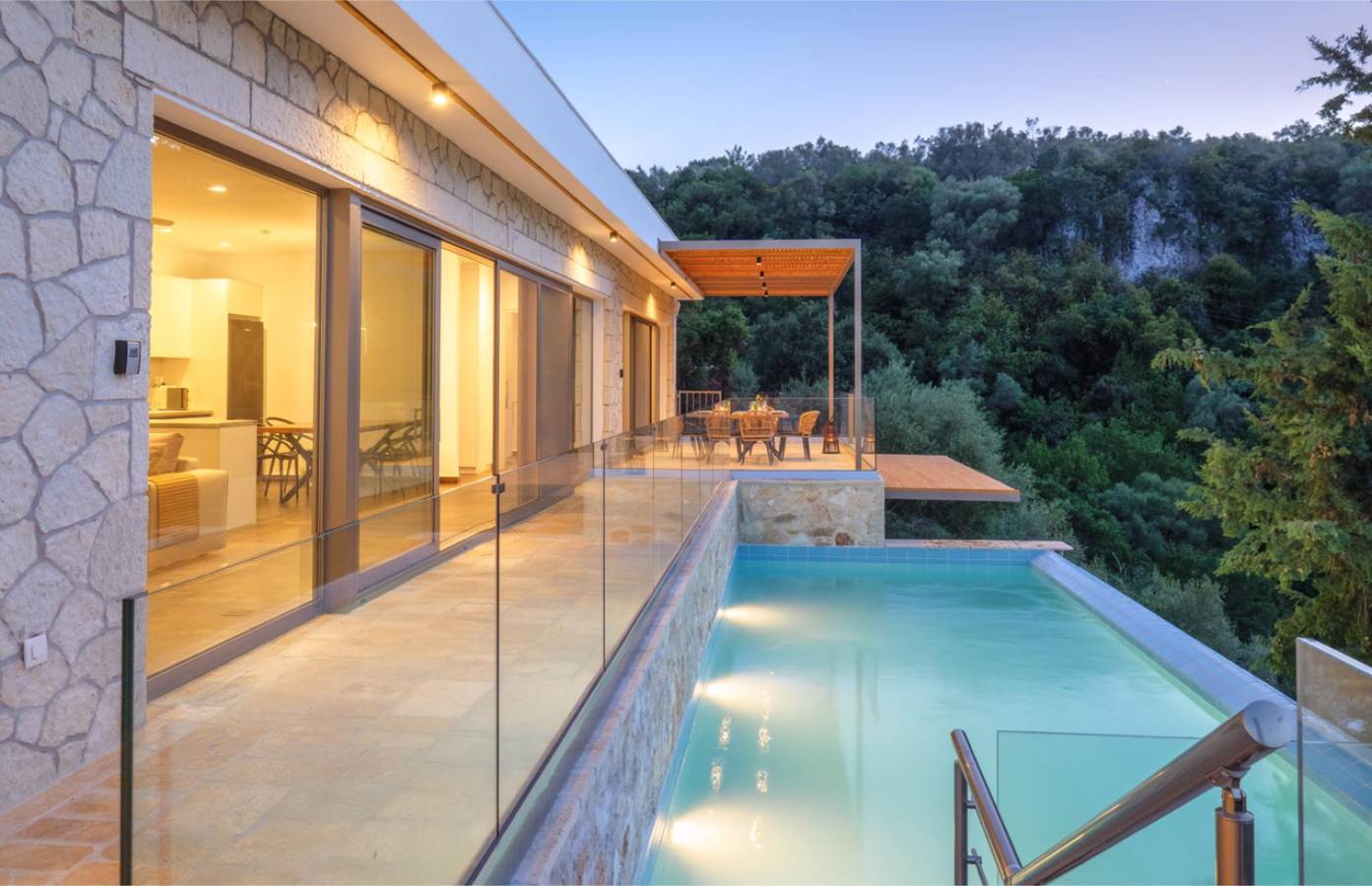 Spacious Modern Villa with Sea Views and Roof Terrace near Spilia Beach in Meganisi, Greece