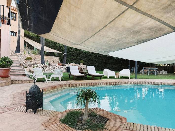 Ferienwohnung für 4 Personen, mit Garten und Ausblick sowie Balkon und Pool - 1