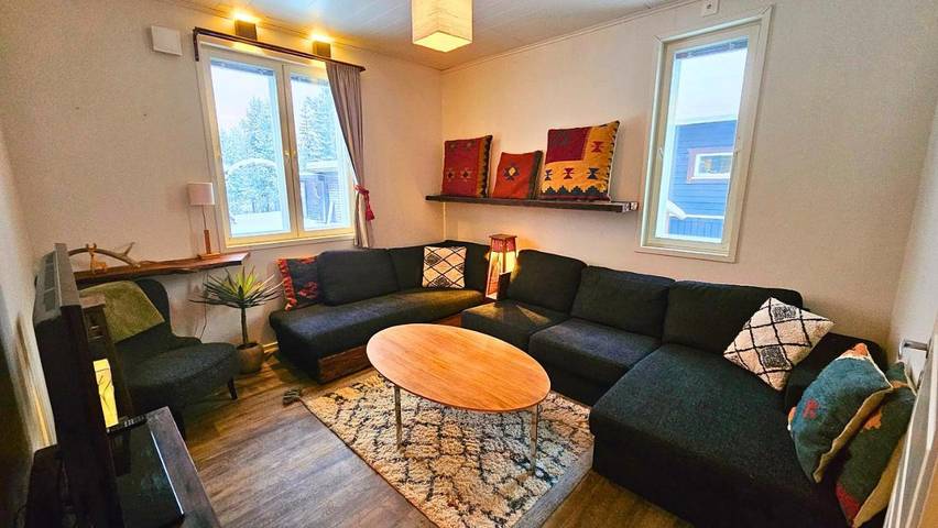 Maison d’hôte pour 4 personnes, avec sauna ainsi que vue et jardin, animaux acceptés à Kiruna