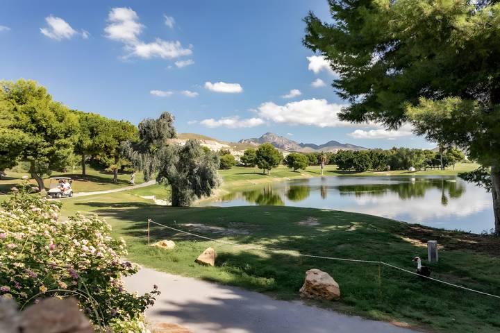 Apartamento entero, Apartamento 'Appartement Avec 2 Piscines' con vistas al mar, Wi-Fi y aire acondicionado in Muchamiel, Costa Blanca