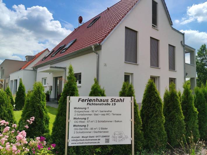 Ganze Wohnung, Ferienhaus Stahl - Ferienwohnung (57qm) mit Balkon für drei Personen in Muhr am See, Fränkisches Seenland