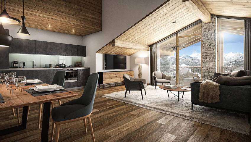 Gîte pour 8 personnes, avec balcon dans Office De Tourisme De Flumet - 4