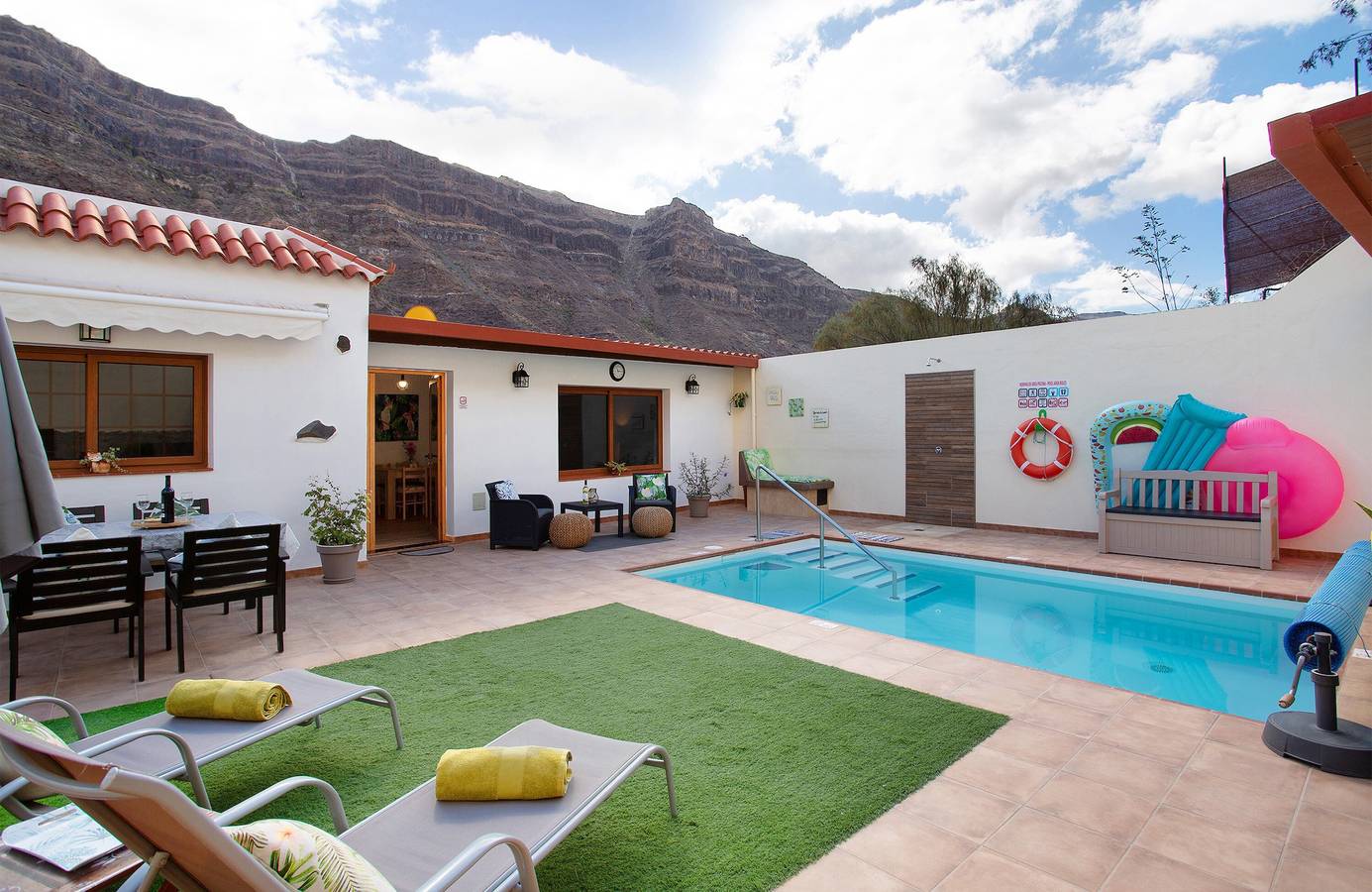 Casa de vacaciones 'La Casita Del Horno Vv' con vistas a la montaña, Wi-Fi y aire acondicionado in El Horno, Gran Canaria Sur