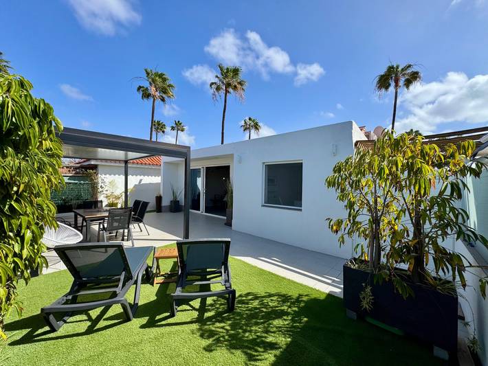 Bungalow pour 4 personnes, avec piscine et terrasse à Maspalomas
