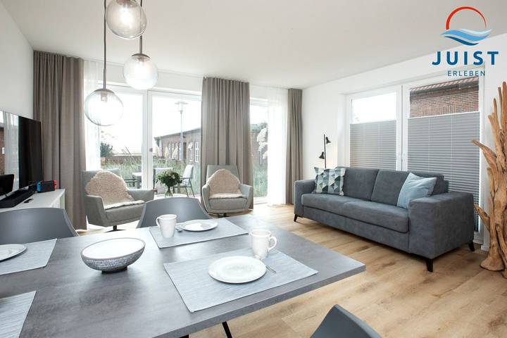Ferienwohnung für 4 Personen, mit Terrasse und Ausblick, mit Haustier auf den Ostfriesische Inseln - 3
