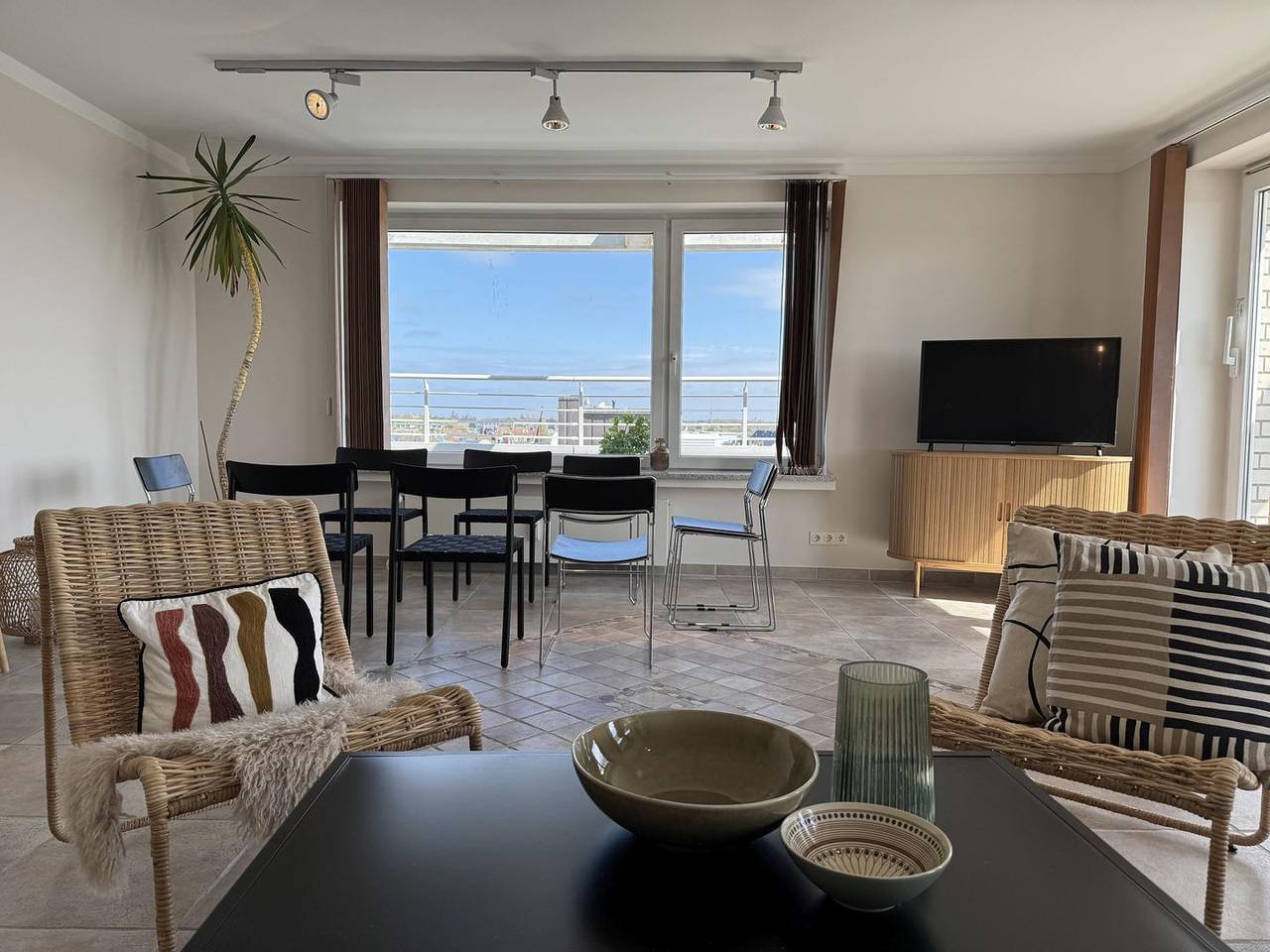 Ganze Wohnung, Penthouse für 7 Pers. mit einzigartigem Blick über Sylt, Terrasse, Stellplatz. in Westerland, Sylt (Gemeinde)