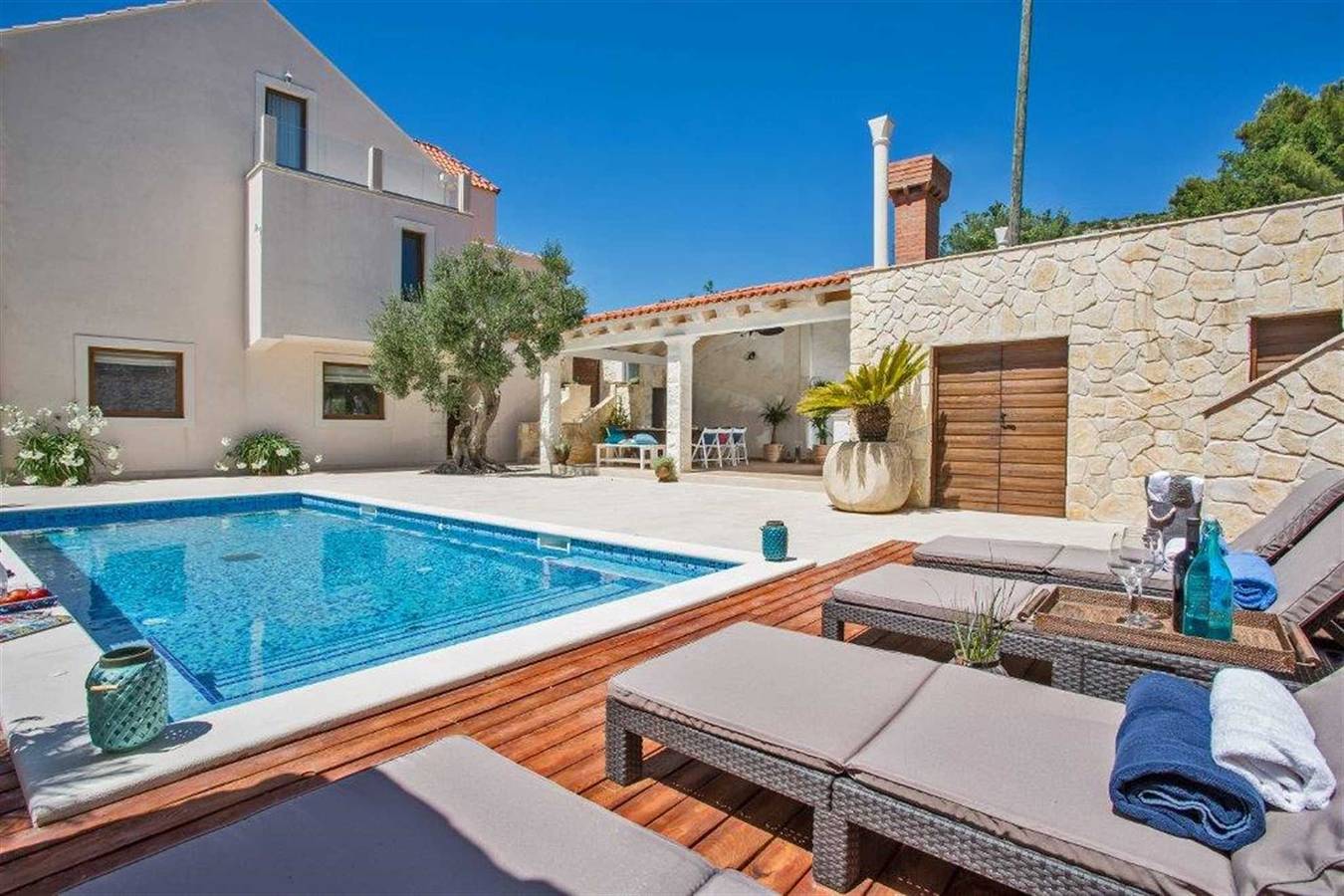 Luxusvilla Dolce Vita mit Swimming Pool in Orasac, Grad Dubrovnik