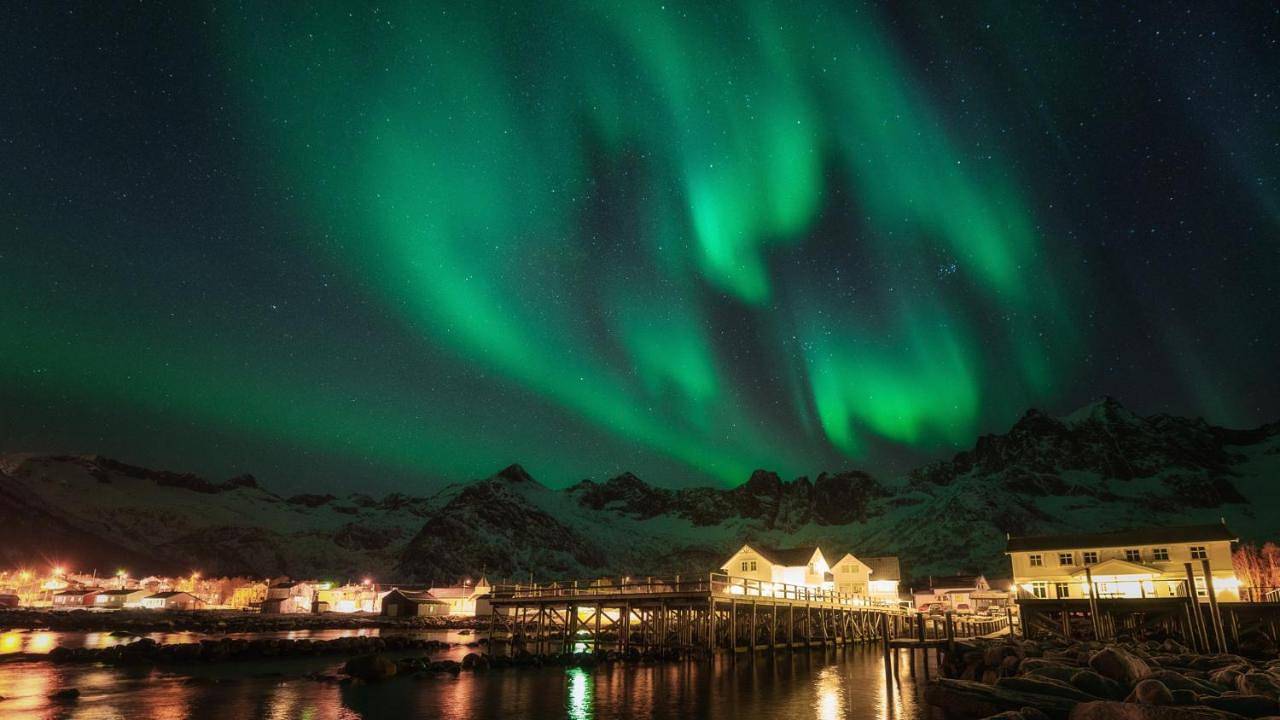 Mefjord Brygge in Senja, Berg (Troms)