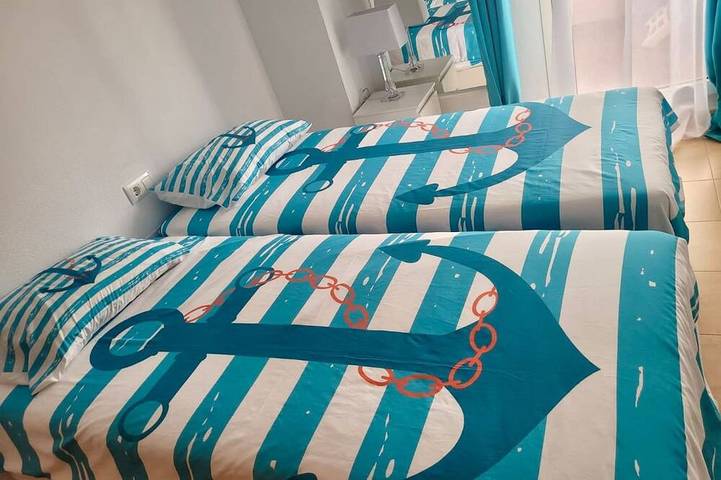Ganze Wohnung, 2Br Ocean View Beach Apartment | Pool | La Manga in La Manga del Mar Menor, Cartagena