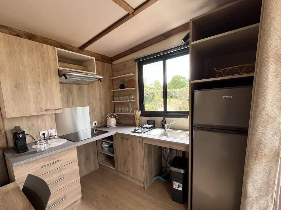 La Buissonnière Lodges - Lodge 4 personen - Cottage Lodge Pmr (35 m² - 2 Schlafräume) in Chisseaux, Tours und Umgebung