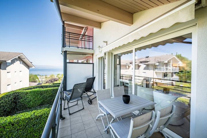 Location de vacances pour 3 personnes, avec Balcon et Vue sur le lac dans Lac Léman (France)