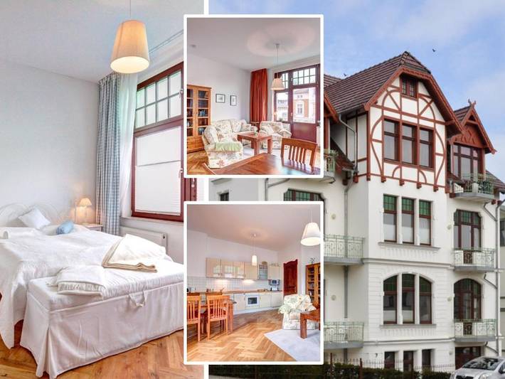 Villa voor 2 personen, met uitzicht op het meer en balkon op Usedom