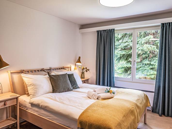 Ferienwohnung für 2 Personen, mit Balkon und Ausblick sowie Garten in Pontresina - 3