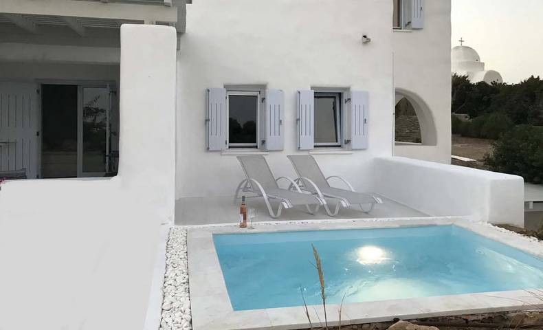 Villa pour 4 personnes, avec vue sur l’océan ainsi que terrasse et jardin dans Paros - 2