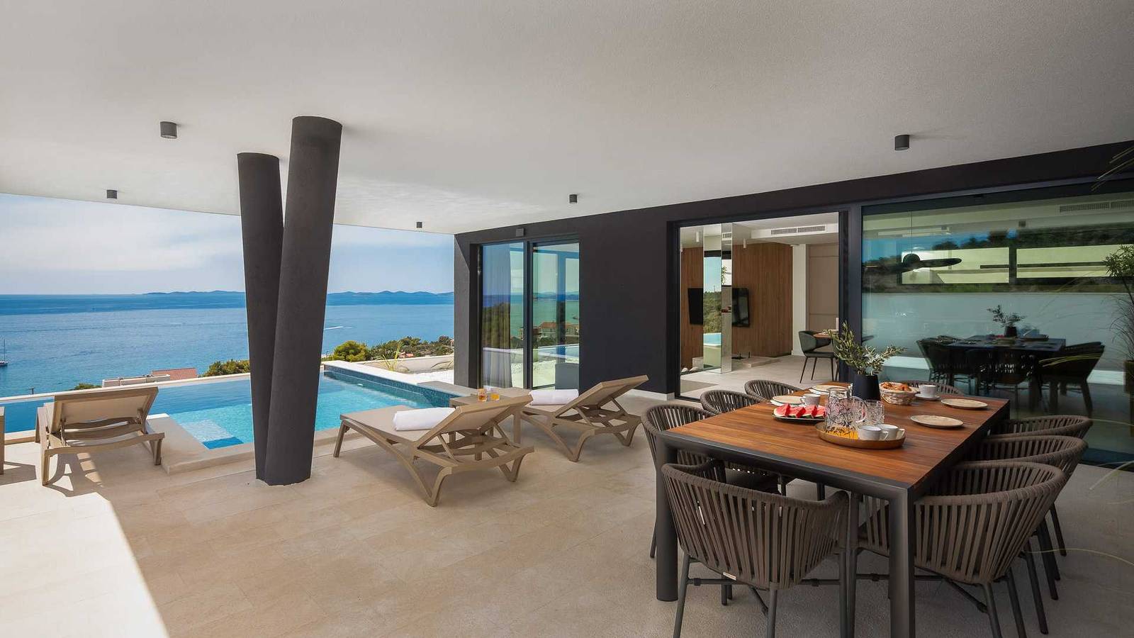 Villa Sea Grace mit Pool in Beach Rtić, Primosten