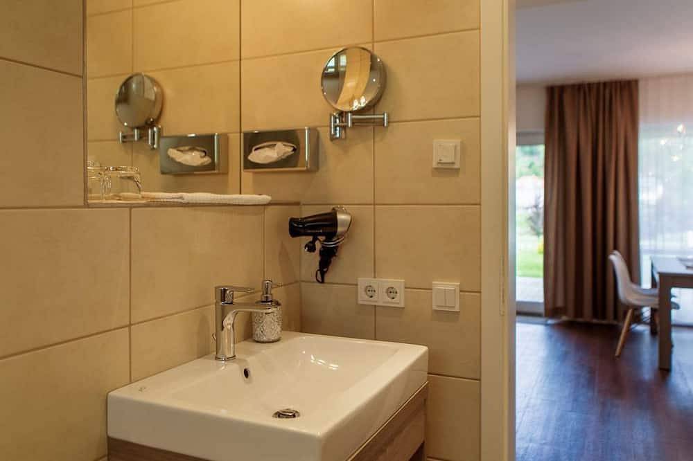 Ganze Wohnung, Gartensuite, 2 Schlafräume, Terrasse - elbresort in Rathen, Elbsandsteingebirge