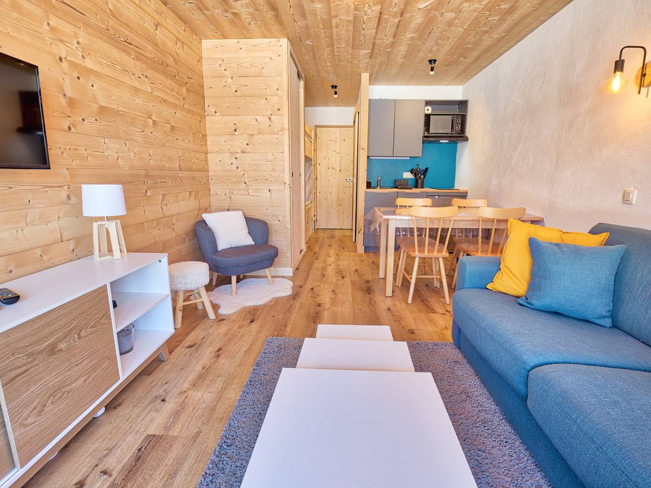 Ganzes Studio, Renoviertes Studio, nahe Pisten, Parkplatz, Komfort in Notre-Dame-de-Bellecombe, Albertville und Umgebung