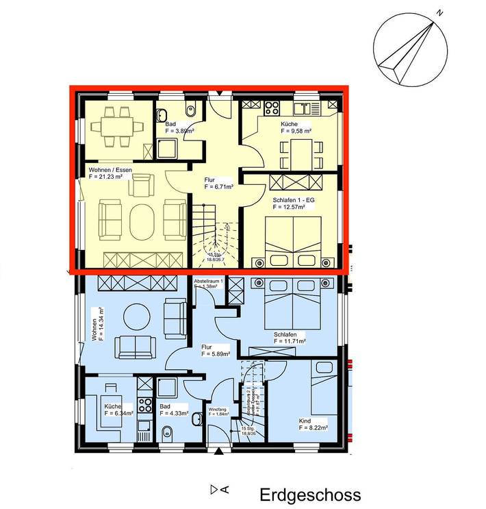 Ferienhaus für 7 Personen, mit Garten in Norden-Norddeich - 2