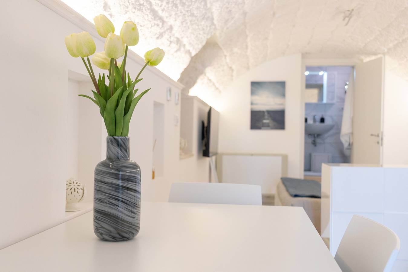 Monolocale intero, Monolocale 'La Porta Sul Mare - Ancora' con terrazza condivisa, Wi-Fi e aria condizionata in Mola di Bari, Provincia di Bari