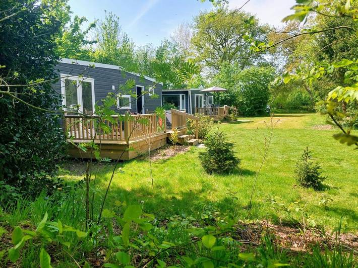 Ferienhaus für 2 Personen, mit Balkon und Terrasse sowie Garten und Ausblick