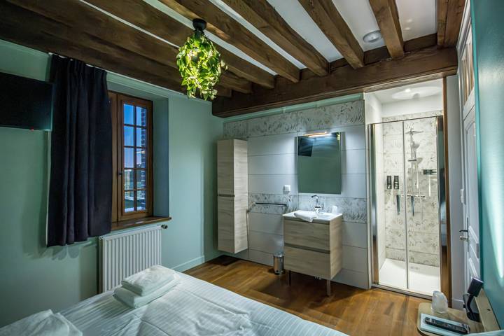 Bed & Breakfast 'Suite Les Douves 6-7-Grange Arthuis' mit Wlan und Klimaanlage in Lavau, Loire-Tal