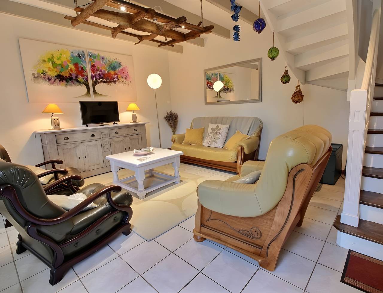 Maison de vacances 'Gite Des Plages Aigue-marine' avec terrasse privée, jardin privé et Wi-Fi in Beg-Léguer, Lannion