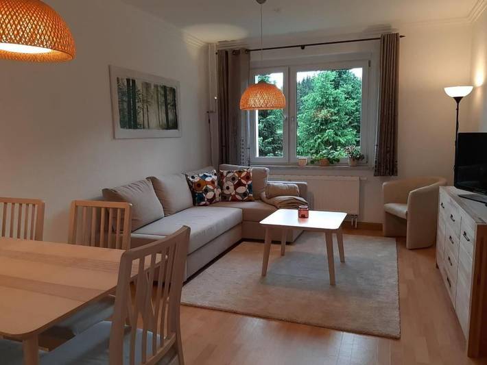 Ferienwohnung für 4 Personen, mit Balkon und Garten