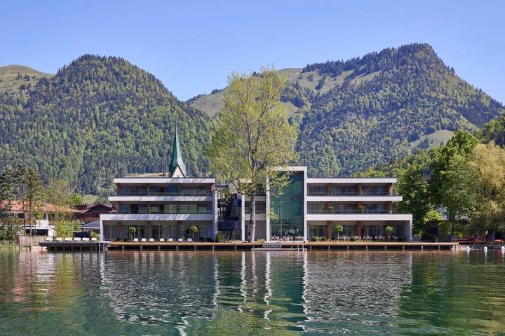 Hotel für 2 Personen, mit Sauna und Terrasse sowie Pool, mit Haustier in Walchsee