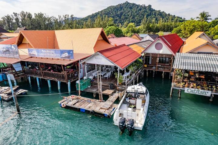 Hostel för 2 Personer, med utsikt och terass på Koh Lanta