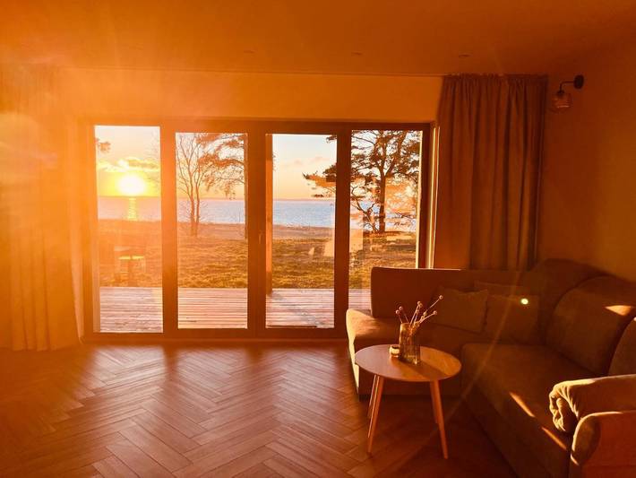Ferienhaus für 6 Personen, mit Balkon und Terrasse sowie Garten und Ausblick
